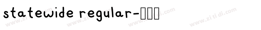 statewide regular字体转换